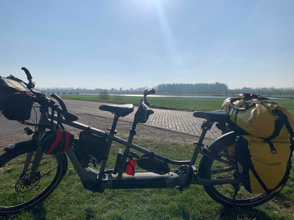 Elektrische flyertandem in zeer goede staat, Ophalen, Zo goed als nieuw