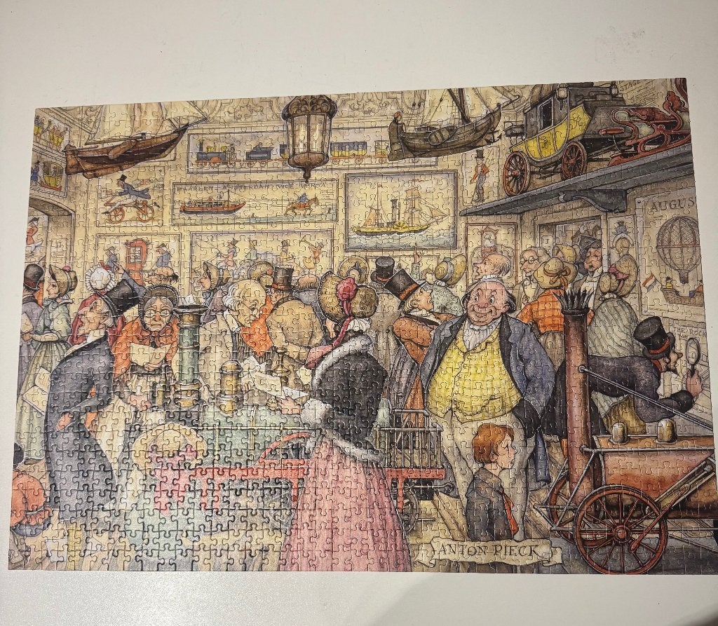 Puzzel Anton Pieck, Ophalen of Verzenden, 500 t/m 1500 stukjes, Zo goed als nieuw, Legpuzzel