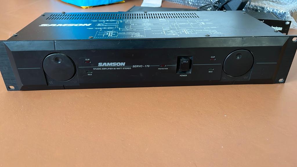 Samson Servo-170 Studio Versterker - 85 Watt Stereo, Ophalen, Gebruikt, Minder dan 500 watt, Keyboardversterker