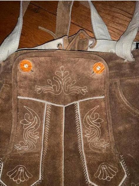 Ripe Industries Lederhose - Tiroler Korte Broek, Ophalen of Verzenden, Zo goed als nieuw, Maat 48/50 (M), Bruin
