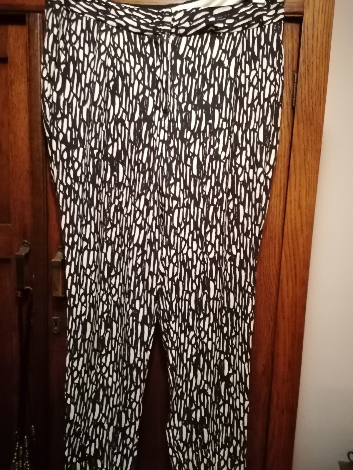 By Malene Birger broek zwart wit soepelvallend, Maat 38/40 (M), Verzenden, Zwart, By Malene Birger