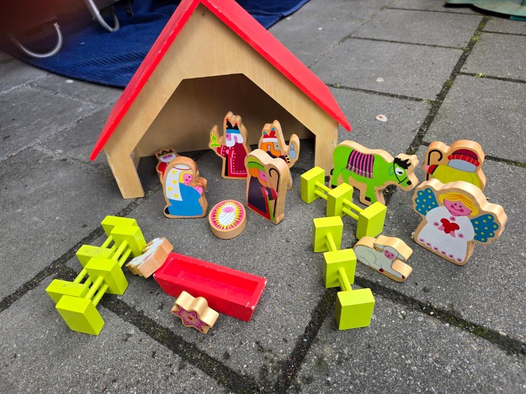 houten kerststal, Ophalen, Zo goed als nieuw, Overige typen