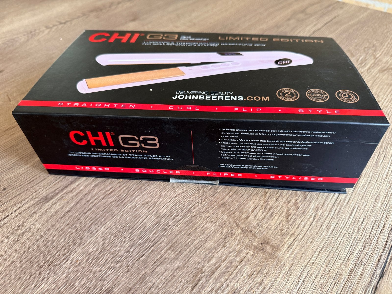 Stijltang CHI G3 Limited Edition - nieuw in doos, Ophalen of Verzenden, Nieuw, Krultang of Stijltang