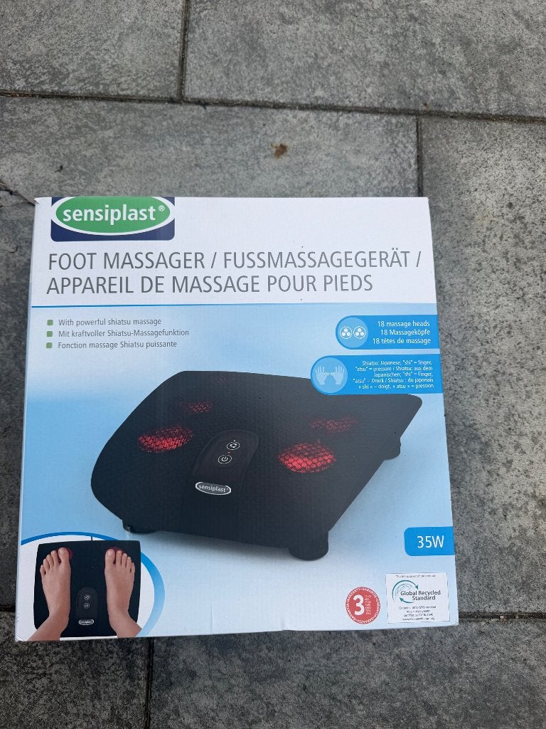 Sensiplast Voetmassageapparaat met Shiatsu-functie, Sport en Fitness, Massageproducten, Ophalen of Verzenden, Nieuw, Apparaat