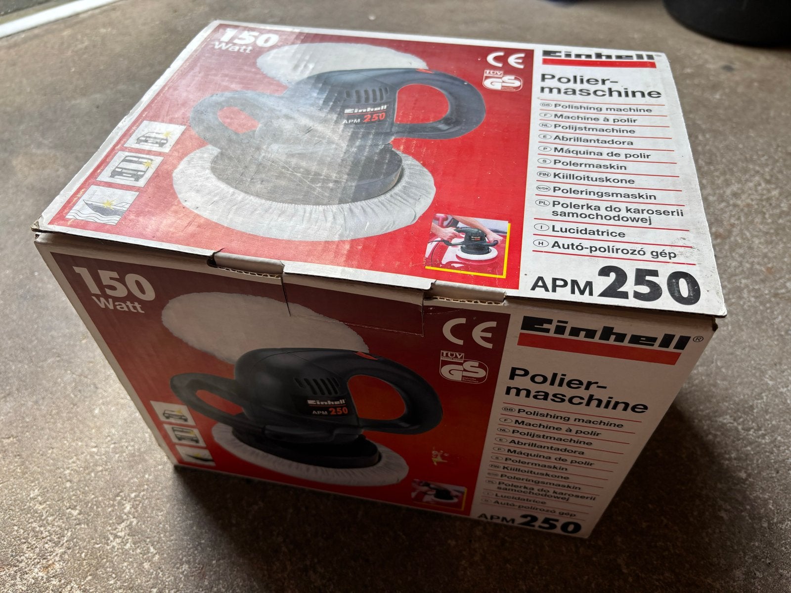 Einhell APM 250 Polijstmachine - Zo goed als nieuw, Ophalen of Verzenden, Zo goed als nieuw