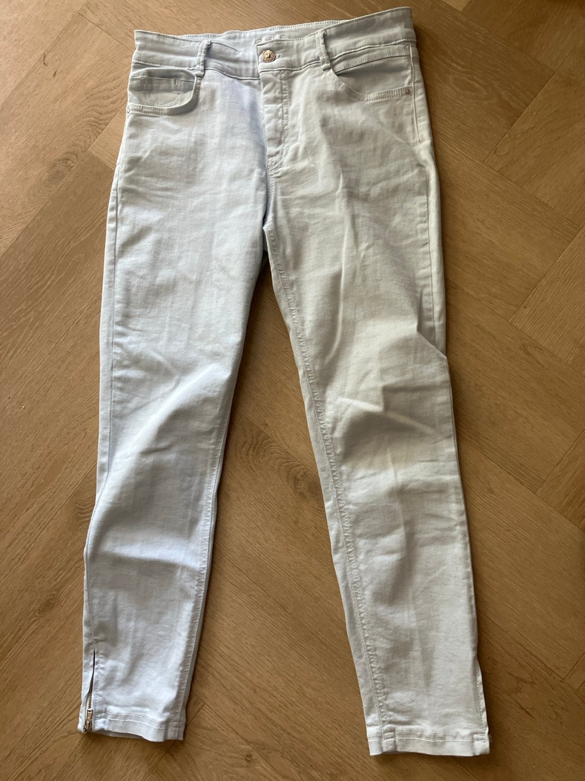 gardeur lichtblauwe jeans met ritsen, Maat 38/40 (M), Blauw, Ophalen of Verzenden, Zo goed als nieuw