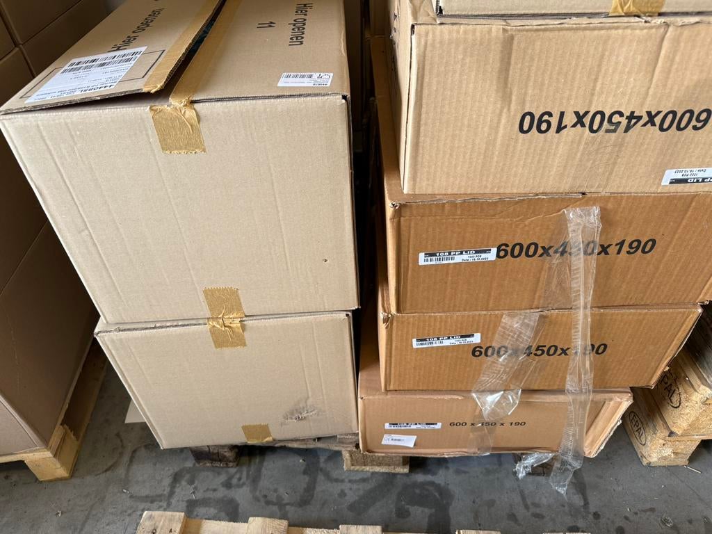 Portion Container PP Zwart Rechthoekig 108/45 250cc 1000 St., Ophalen