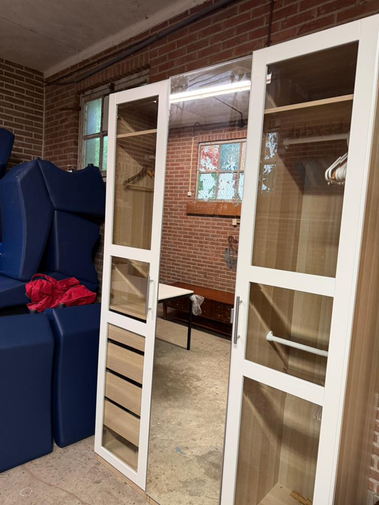 Pax Kledingkast met spiegeldeur - 50x60x235 cm, Ophalen, Gebruikt, 200 cm of meer, 50 tot 100 cm