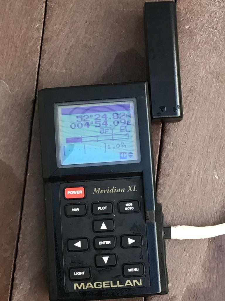 Magellaan GPS Meridian XL Navigator met Tas, Beugel & Boekje, Watersport en Boten, Ophalen of Verzenden, Gebruikt