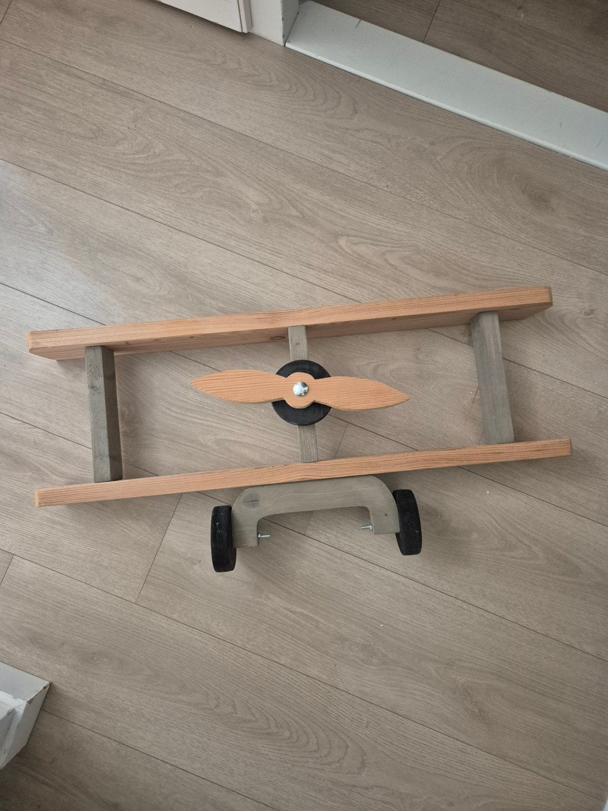 Houten Vliegtuig Wandplank - Unieke Decoratie, Ophalen, Gebruikt, Hout, Decoratieobject
