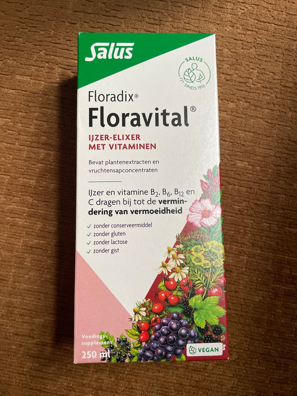 Salus Floradix Floravital IJzer-elixer met vitaminen, Ophalen of Verzenden, Nieuw, Poeder of Drank