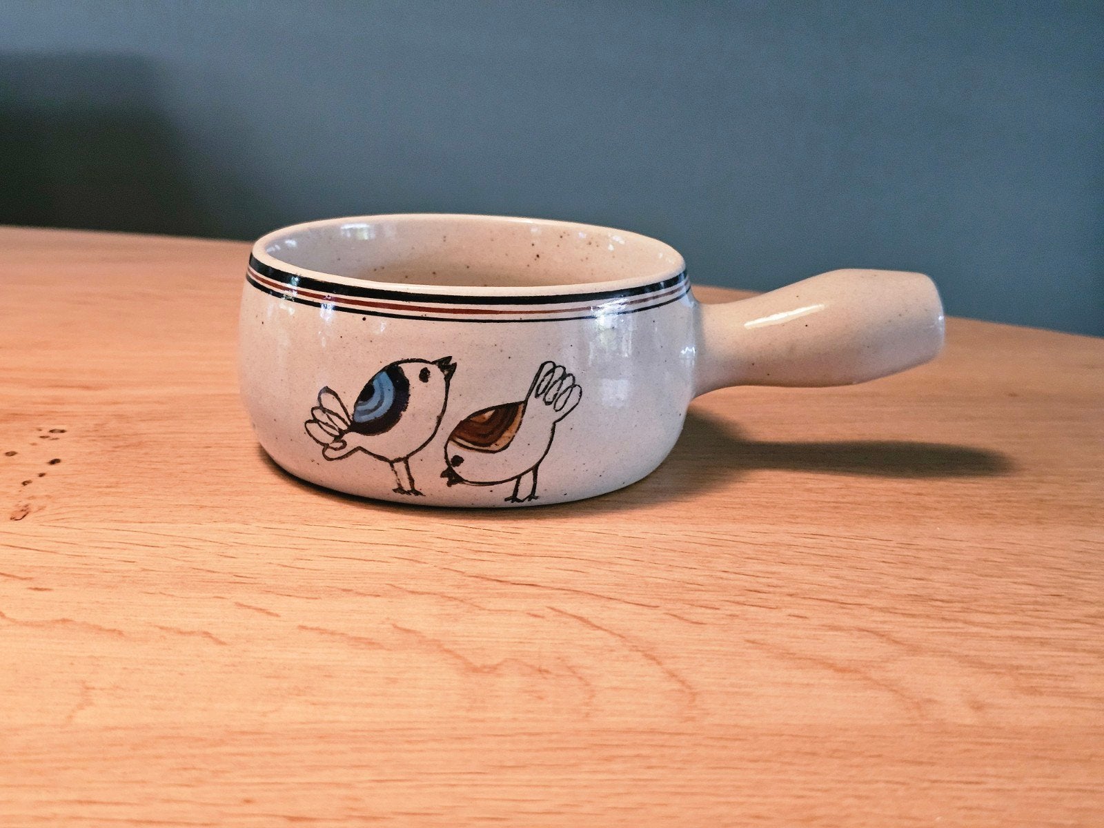 Foto 4 van Vintage Soepkommen Met Handvat - Uniek Design