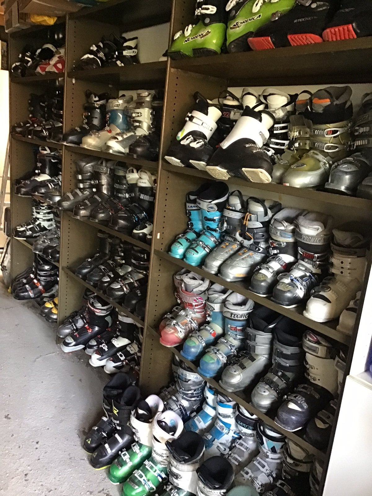 Verkoop skischoenen 35 36 37 38 39 40 41 42 43 44 45 46 47, Overige merken, Gebruikt, Schoenen, Skiën