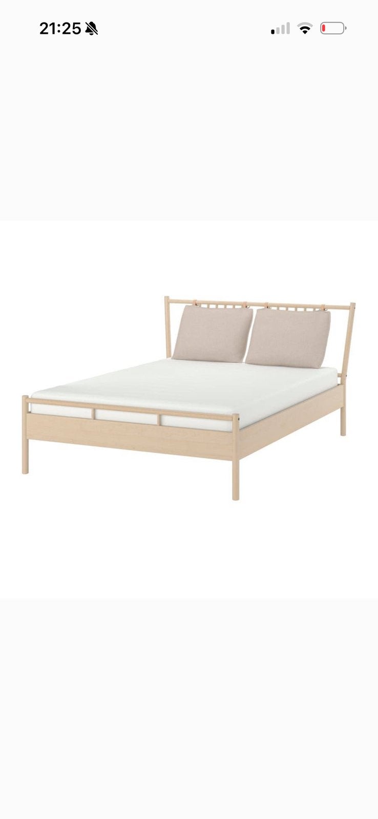 IKEA BJÖRKSNÄS - houten tweepersoonsbed 160x200, Ophalen, Tweepersoons, Zo goed als nieuw, 160 cm