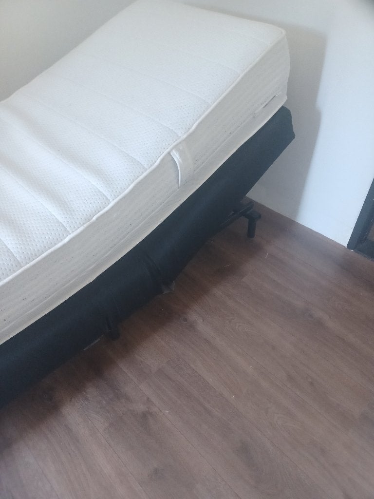 boxspring, Ophalen, Gebruikt, Eenpersoons, Bruin