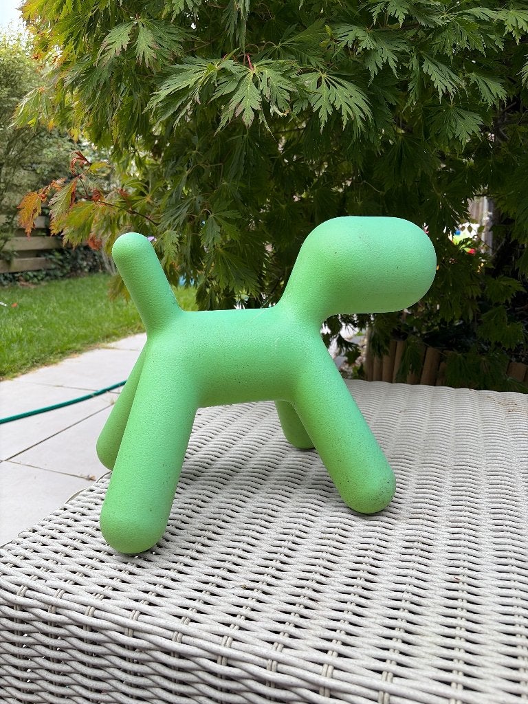 Magis puppy klein kinderstoel, Antiek en Kunst, Ophalen, Overige typen, Groen, Kunststof
