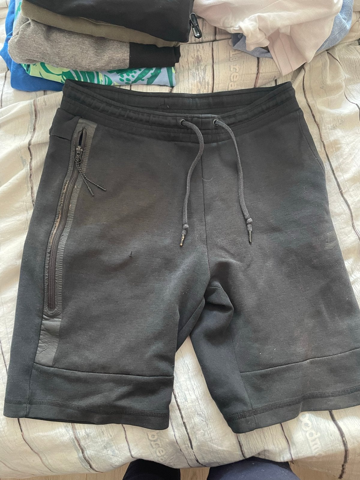 Nike Tech Fleece Korte Broek Maat S Zwart, Ophalen of Verzenden, Gedragen, Maat 46 (S) of kleiner, Zwart