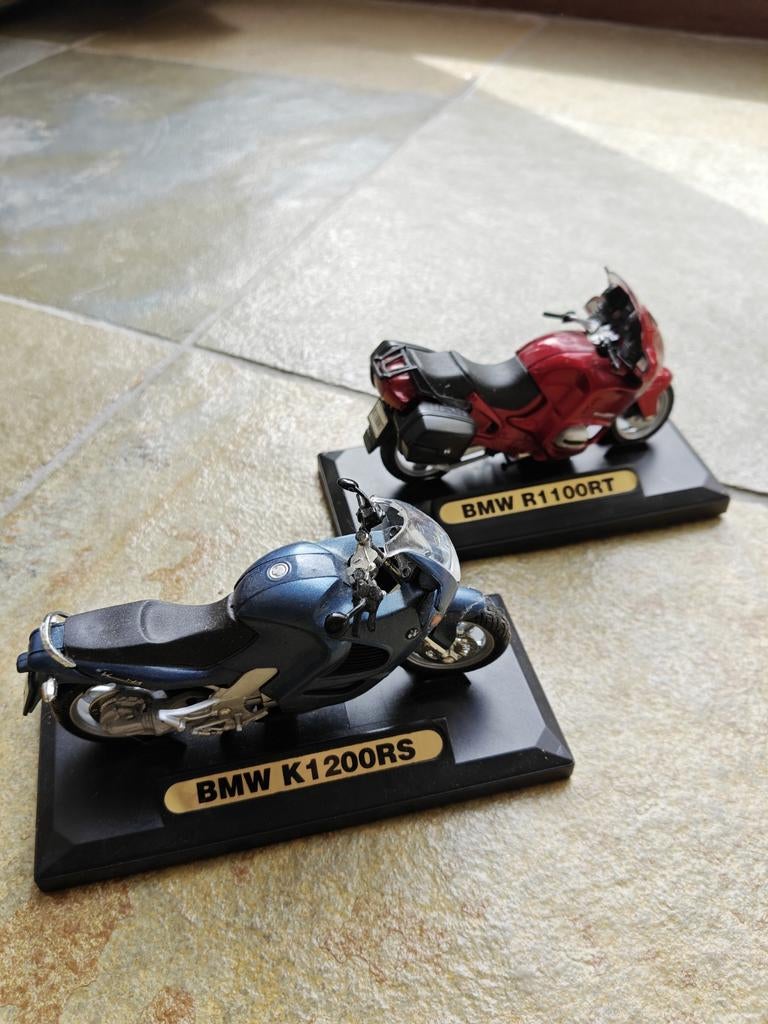 BMW motor miniaturen K1200RS en R1100RT, Ophalen of Verzenden, Groter dan 1:32, Overige typen, Overige merken