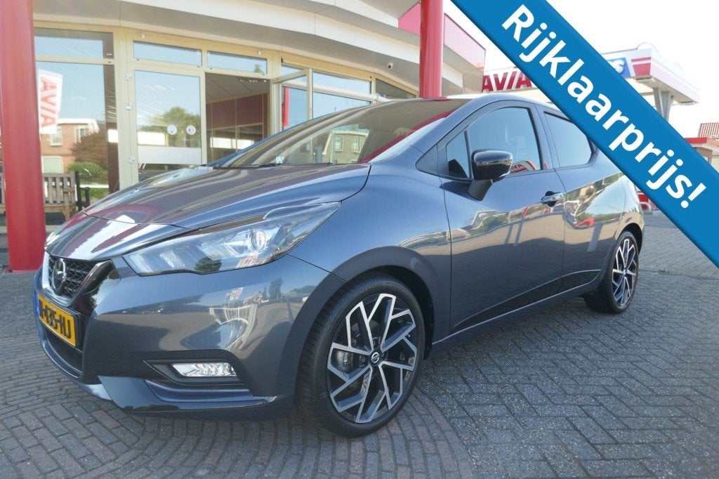 Nissan MICRA 1.0 IG-T N-SPORT AUTOMAAT  CAMERA/NAVI/PARKEERH, Auto's, 1043 kg, Gebruikt, Met garantie (alle), 49 €/maand