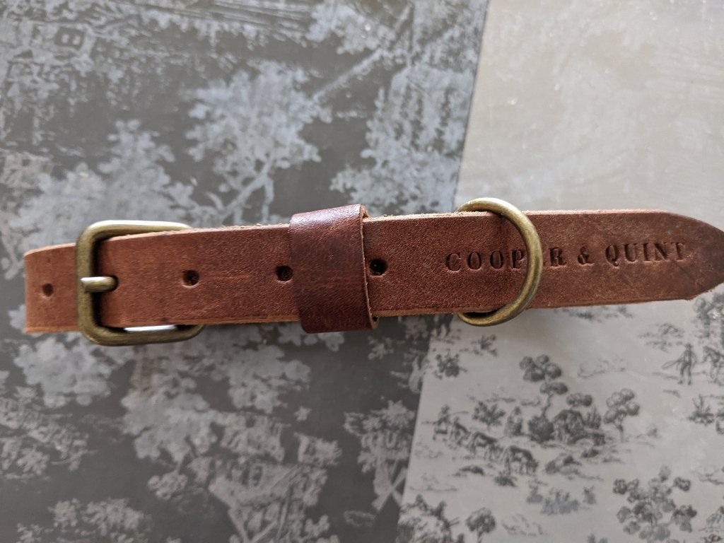 Prachtige leren halsband van Cooper en Quint., Ophalen of Verzenden, Zo goed als nieuw