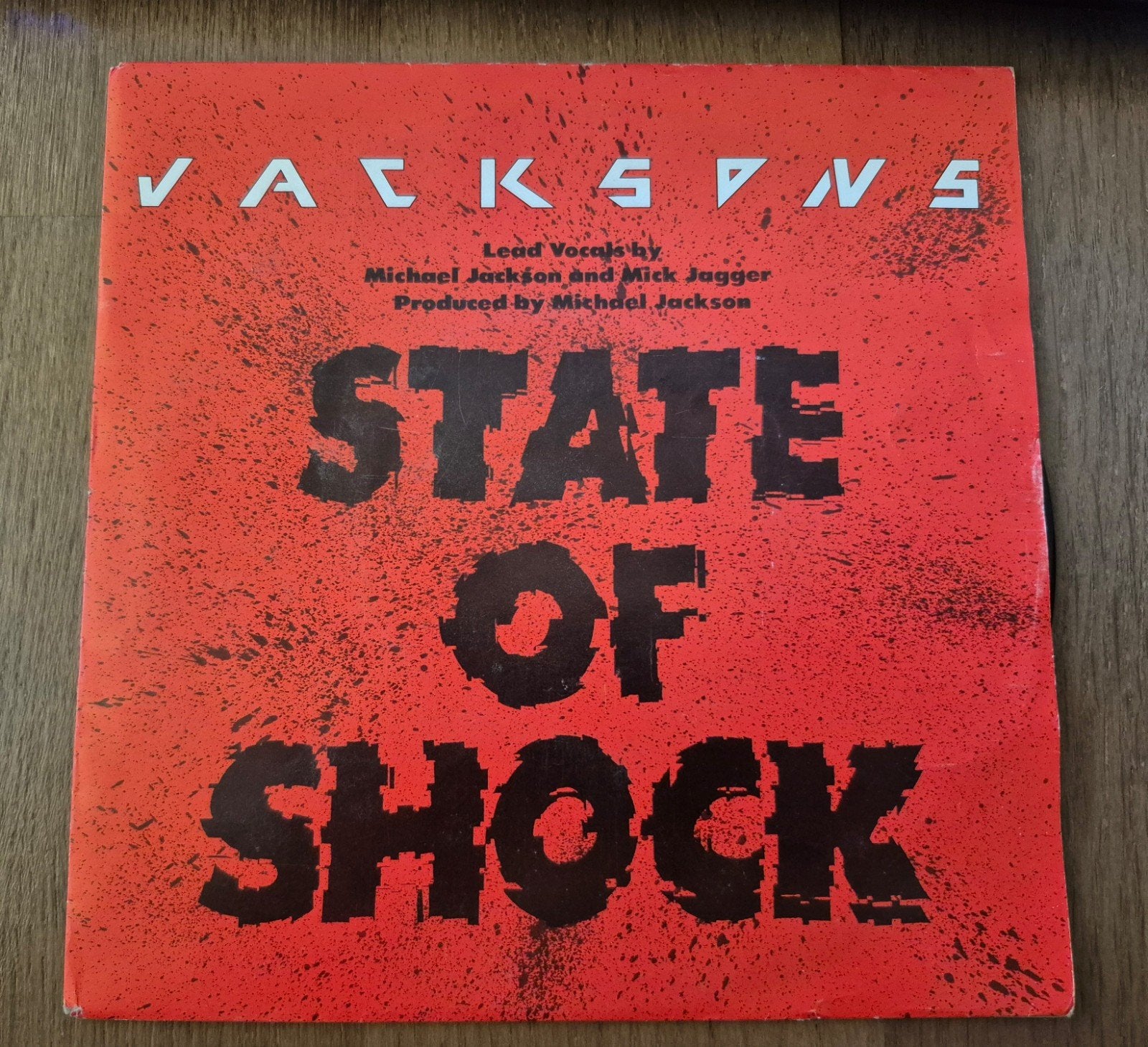Michael Jackson & Mick Jagger - State Of Shock 7" Single, Gebruikt, Originele persing, 7 inch, Ophalen of Verzenden