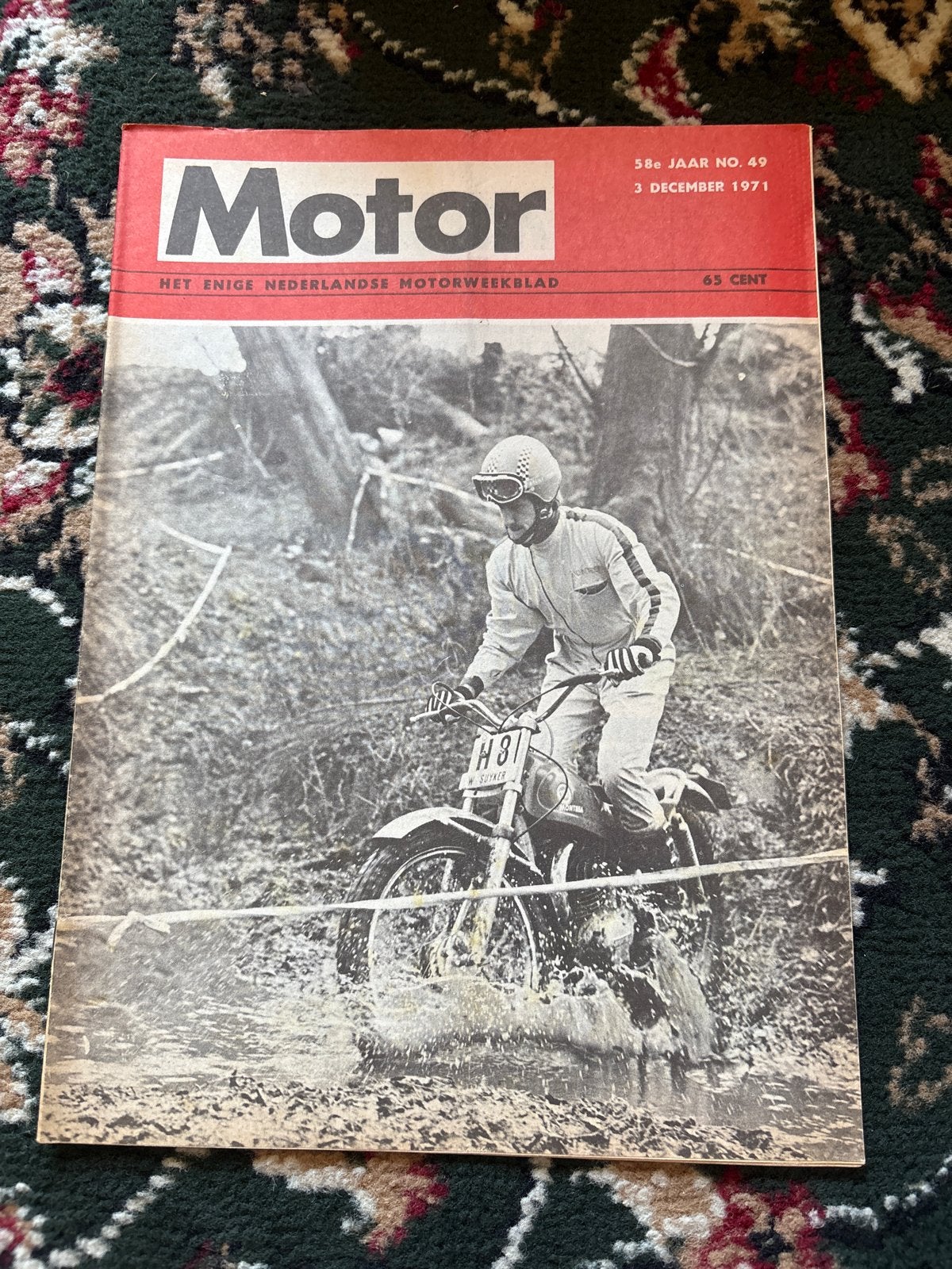 Motorweekblad Motor - 3 December 1971 - Vintage Tijdschrift, Ophalen of Verzenden, Gelezen, Algemeen
