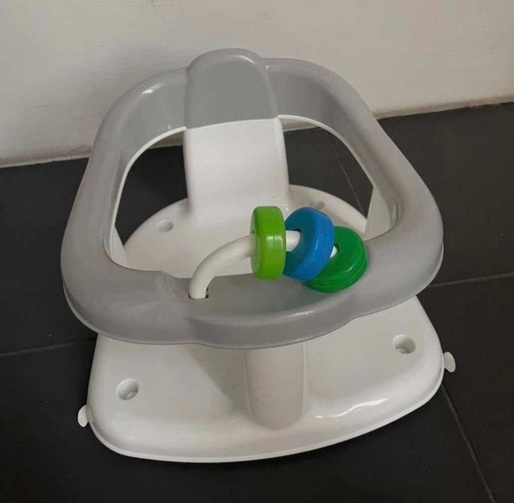 Badstoeltje baby 6+ maanden met speelgoed - Badring Panda, Zo goed als nieuw, Badzitje of Badring, Standaard, Ophalen