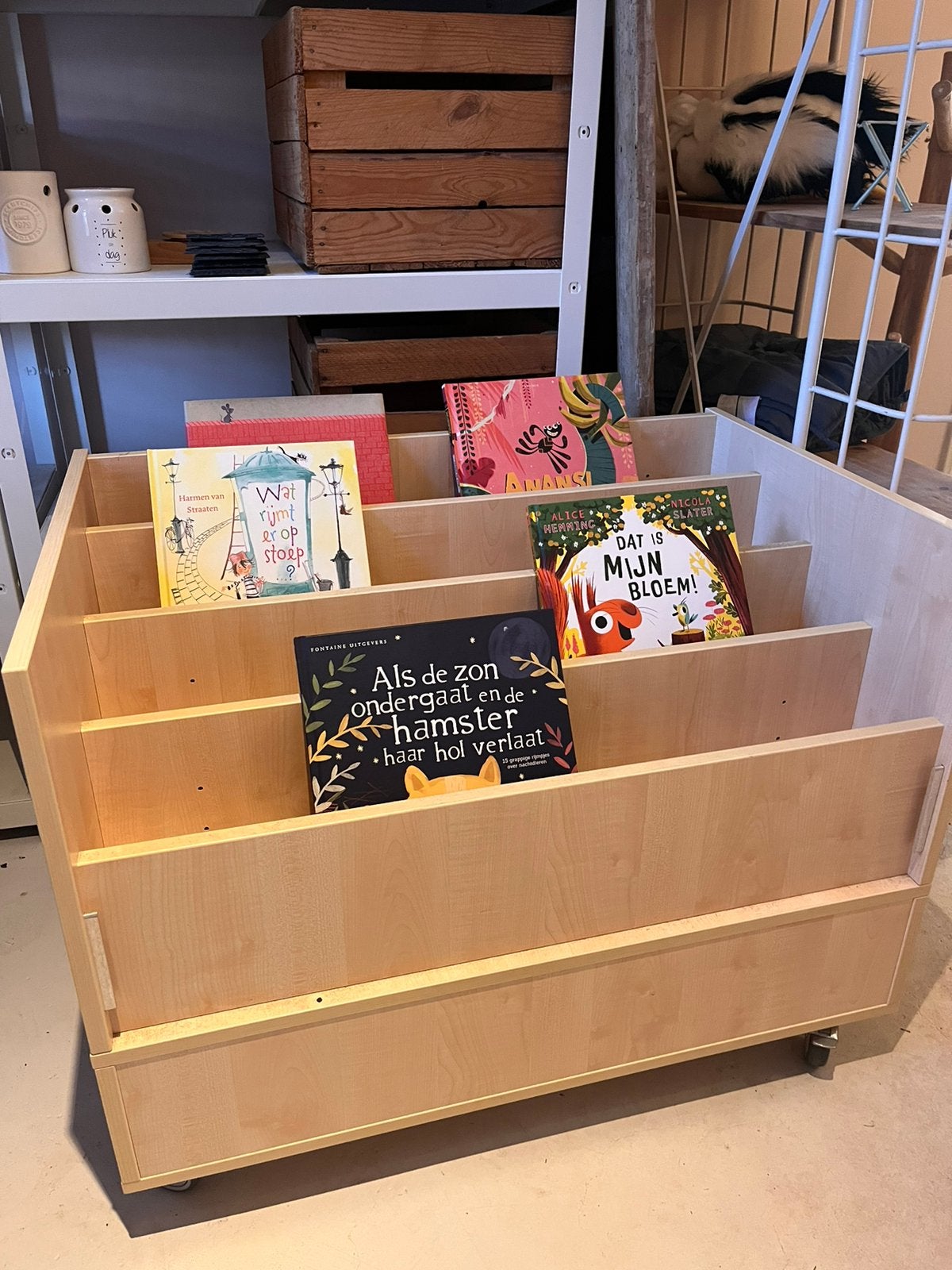 Boekenkar (2 stuks), Ophalen, 50 tot 100 cm, Zo goed als nieuw, Minder dan 100 cm