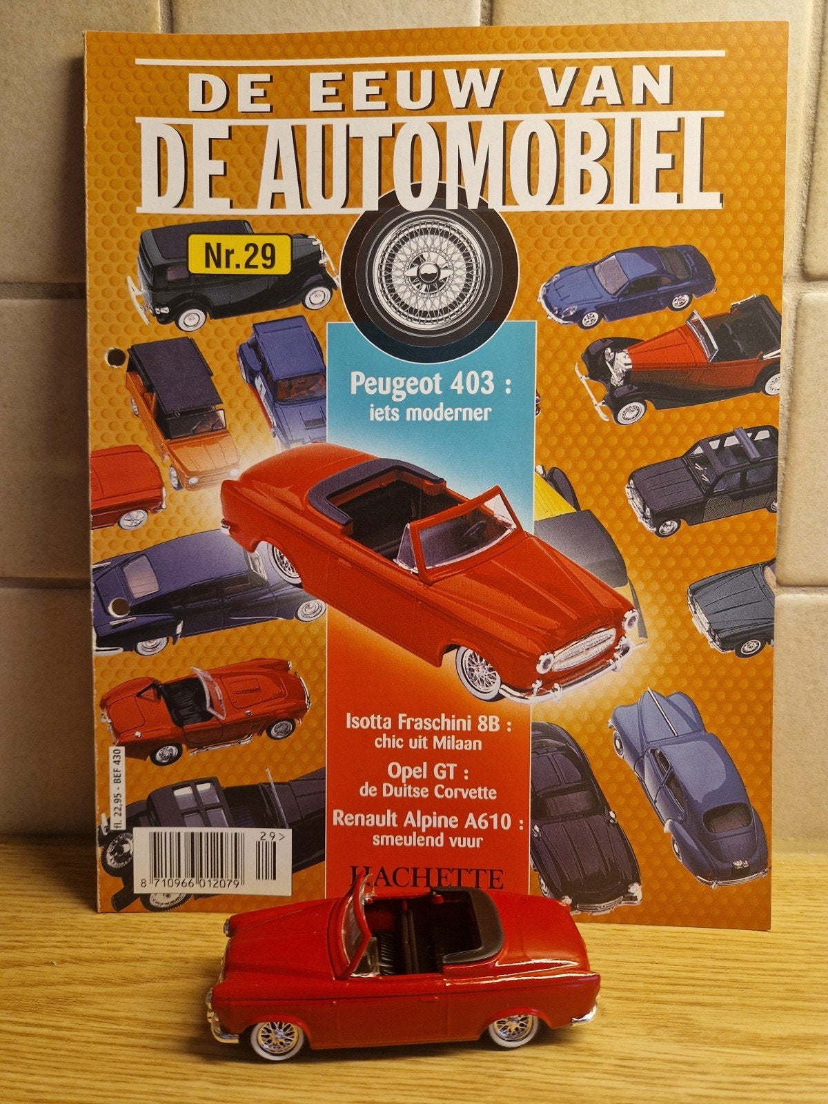 solido Peugeot 403 tijdschrift doosje, Ophalen of Verzenden, Zo goed als nieuw, Auto, Solido