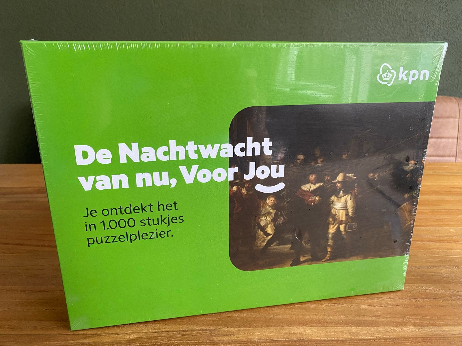 KPN Nachtwacht Puzzel - Nieuw in folie (1000 stukjes), Hobby en Vrije tijd, Denksport en Puzzels, Ophalen of Verzenden, 500 t/m 1500 stukjes