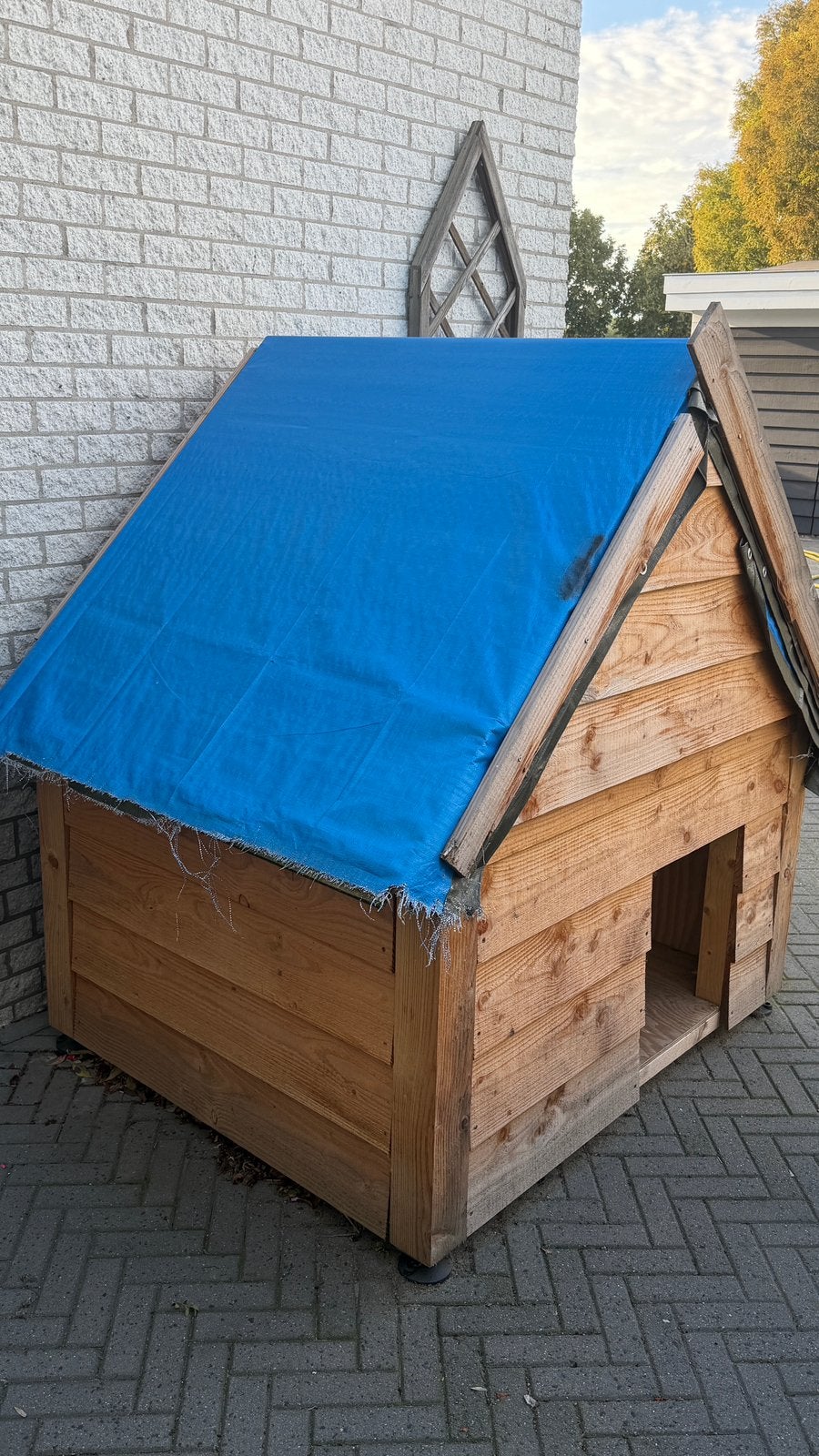 Hondenhok van dougl, Dieren en Toebehoren, Ophalen, Zo goed als nieuw, 110 cm of meer