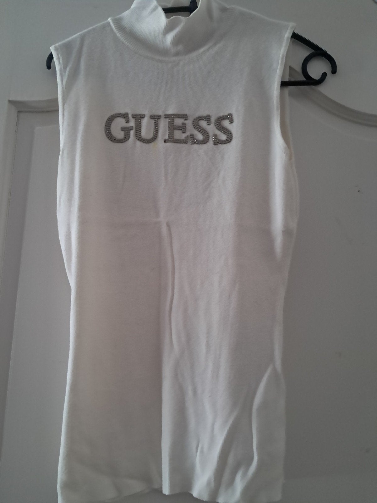 Guess top maat xl, Guess, Wit, Maat 46/48 (XL) of groter, Ophalen of Verzenden