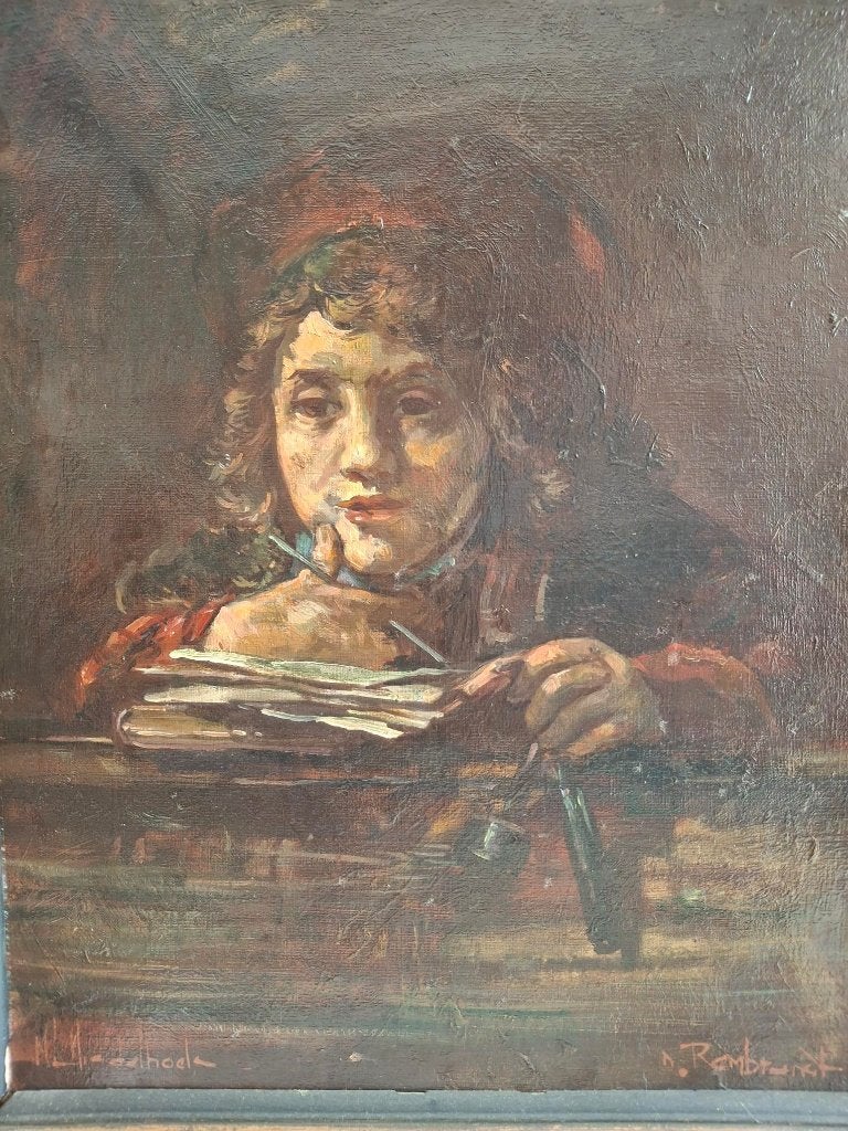 Kopie schilderijen Rembrandt Door Middelhoek, Ophalen, 50 – 75, Gebruikt, Oorspronkelijke maker