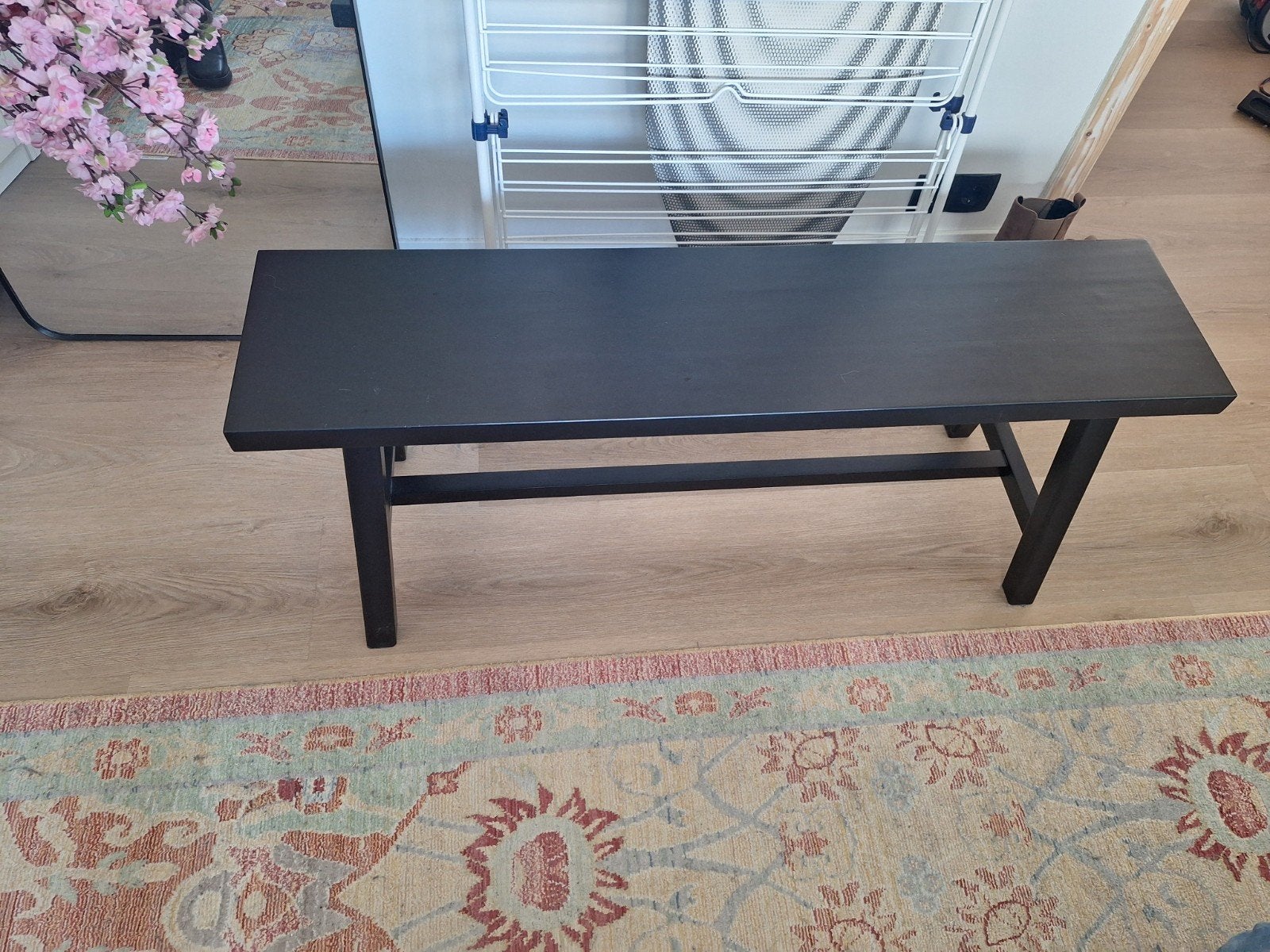 Woood Exclusive Imme Bankje Zwart 110 cm, Ophalen, Eén