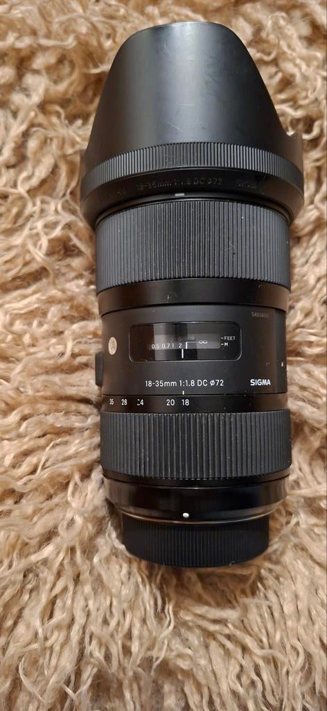 Sigma 18-35mm 1:1.8 DC Ø72 Art Lens, nikon fx mount, Ophalen of Verzenden, Zo goed als nieuw, Groothoeklens, Zoom