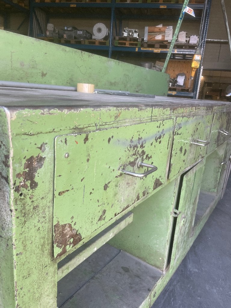 Brocante werkbank, Ophalen
