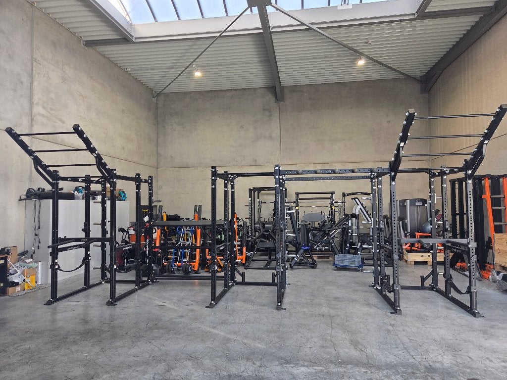 Zeer compleet Hammer Strength HD Athletic power rack, Ophalen, Gebruikt, Benen, Overige typen