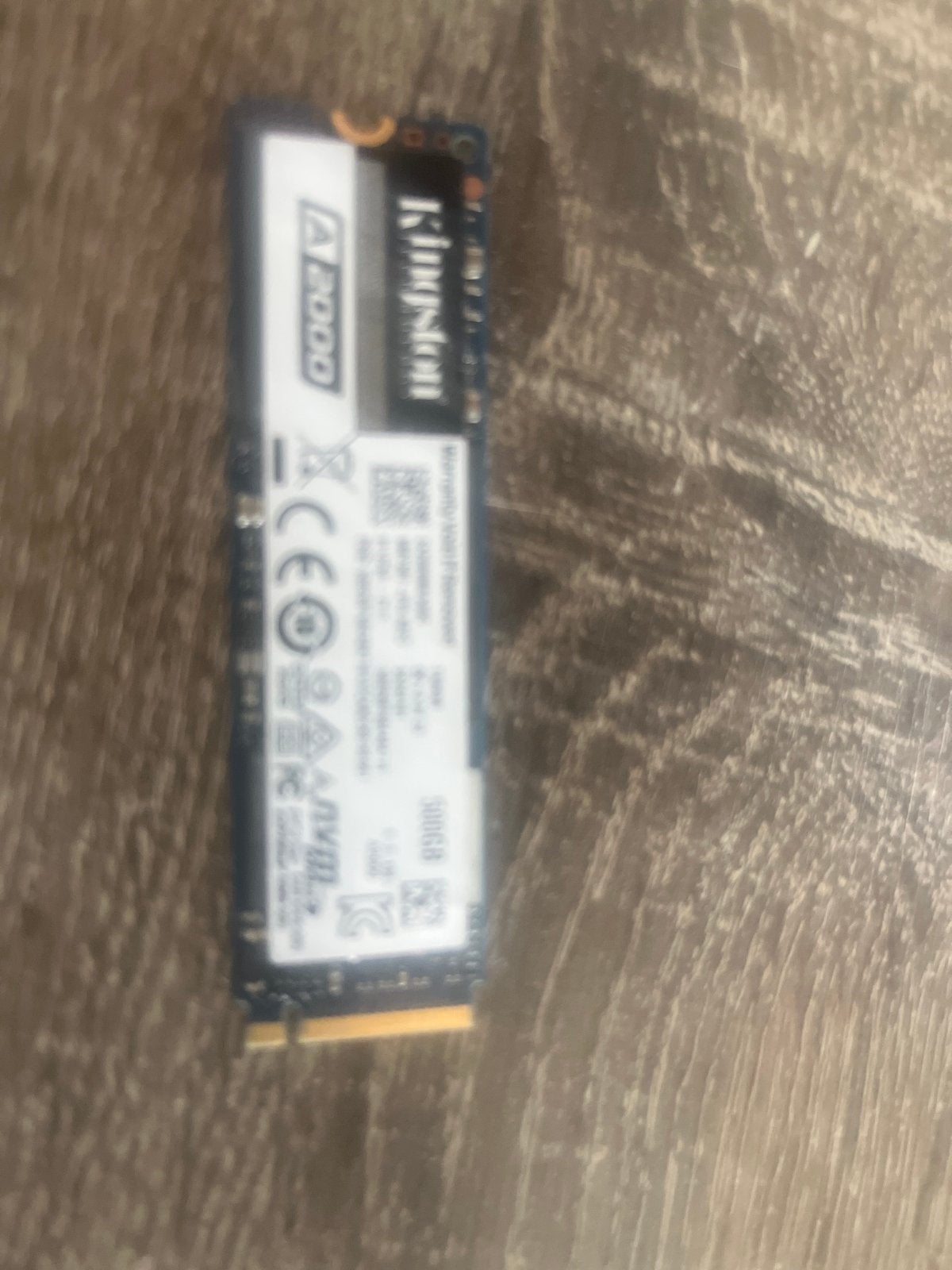 Kingston A2000 NVMe PCIe SSD 500GB, Intern, 500gb, Server, SSD