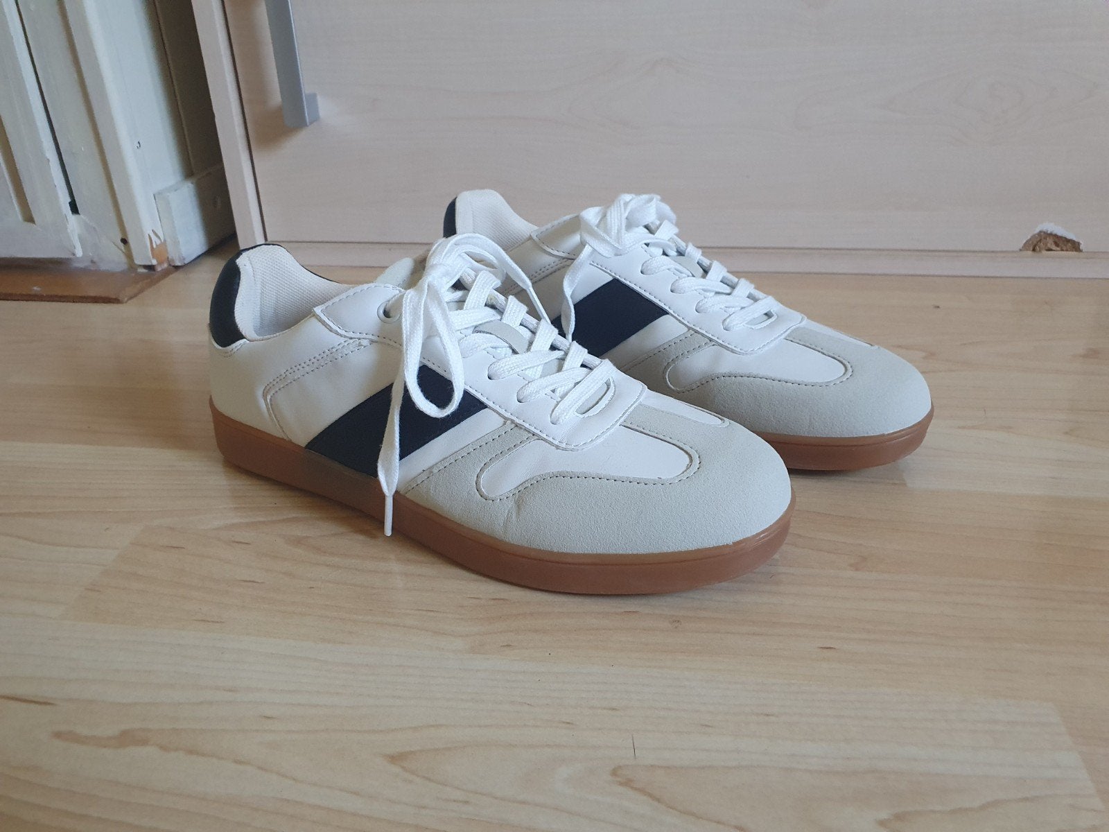 Adidas Samba look sneakers gympen maat 41 nieuw, Verzenden, Wit, Nieuw, Sneakers of Gympen