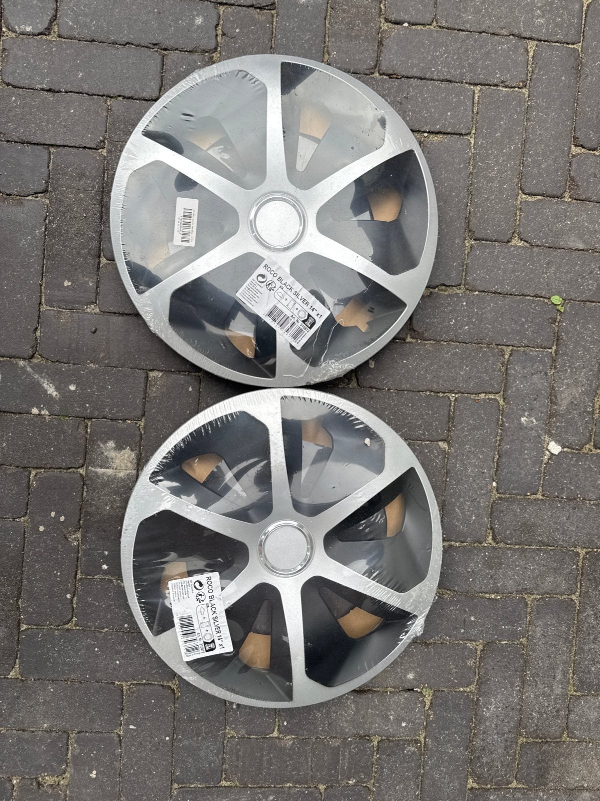 2x Roco Black Silver wieldoppen 14 inch, Ophalen of Verzenden, Nieuw