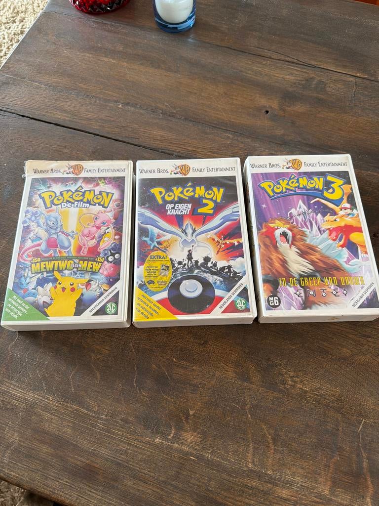 Pokémon Films VHS: De Film, Op Eigen Kracht, In de Greep van, Cd's en Dvd's, Alle leeftijden, Ophalen, Gebruikt, Actie en Avontuur