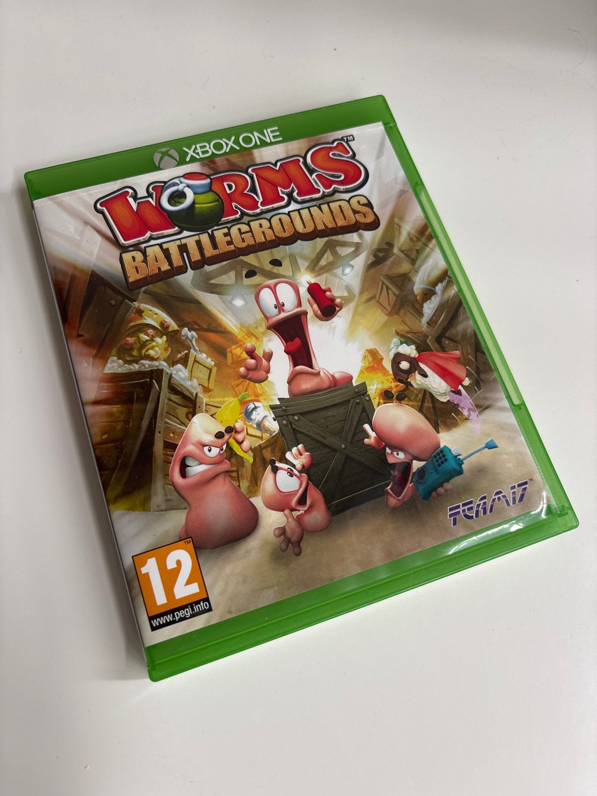 Worms Battlegrounds Xbox One - Strategisch Wormenplezier, Spelcomputers en Games, Gebruikt, Eén computer, Ophalen of Verzenden