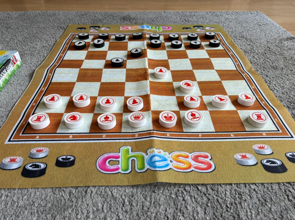 Outdoor schaakspel 80x65cm, Hobby en Vrije tijd, Ophalen of Verzenden, Zo goed als nieuw