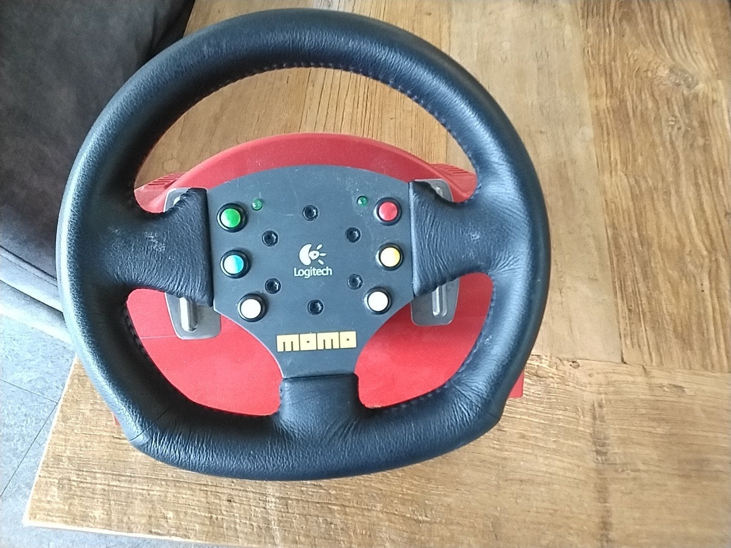 Logitech Wingman MOMO Force racestuur en pedalen, Spelcomputers en Games, Ophalen, Racestuur, Gebruikt, Force feedback