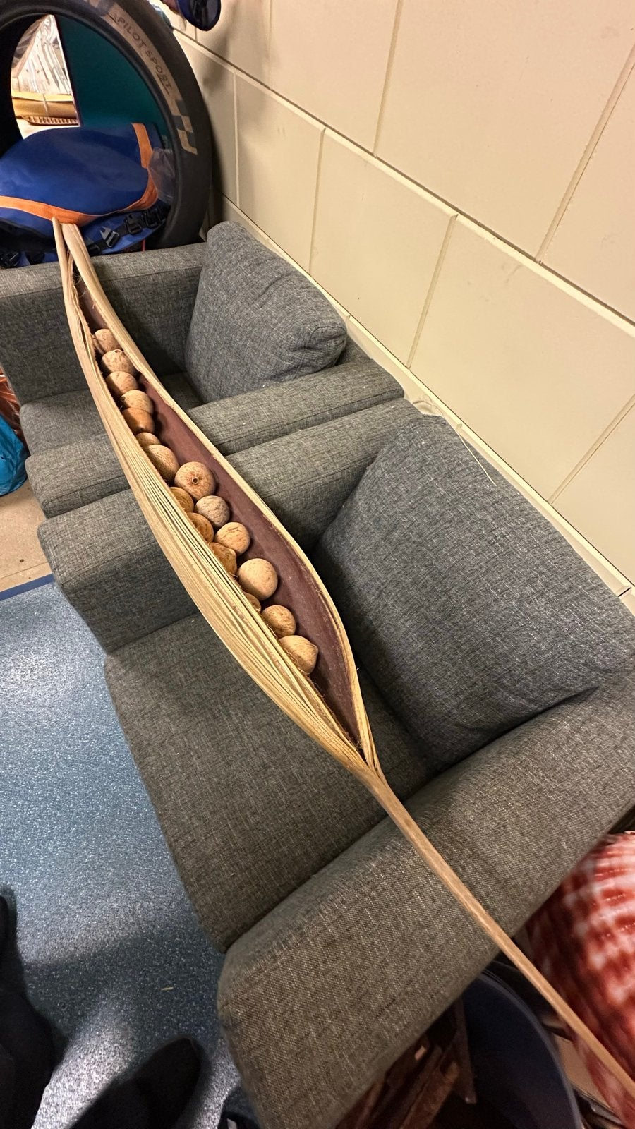 Exclusieve Houten Vruchten Tafeldecoratie - Uniek Tafelstuk, Hout, Gebruikt, Overige stijlen, Ophalen of Verzenden