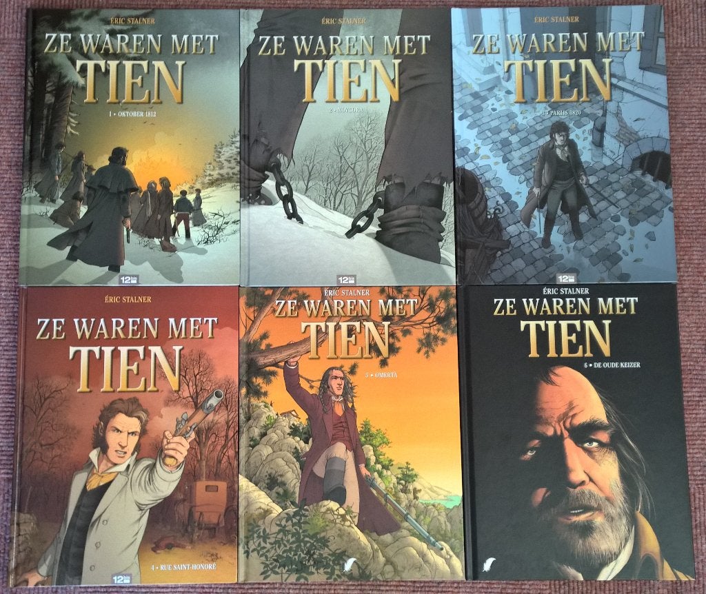 Ze waren met Tien 01-06  HC 1e druk, Eric Stalner, Complete serie of reeks, Ophalen of Verzenden, Zo goed als nieuw