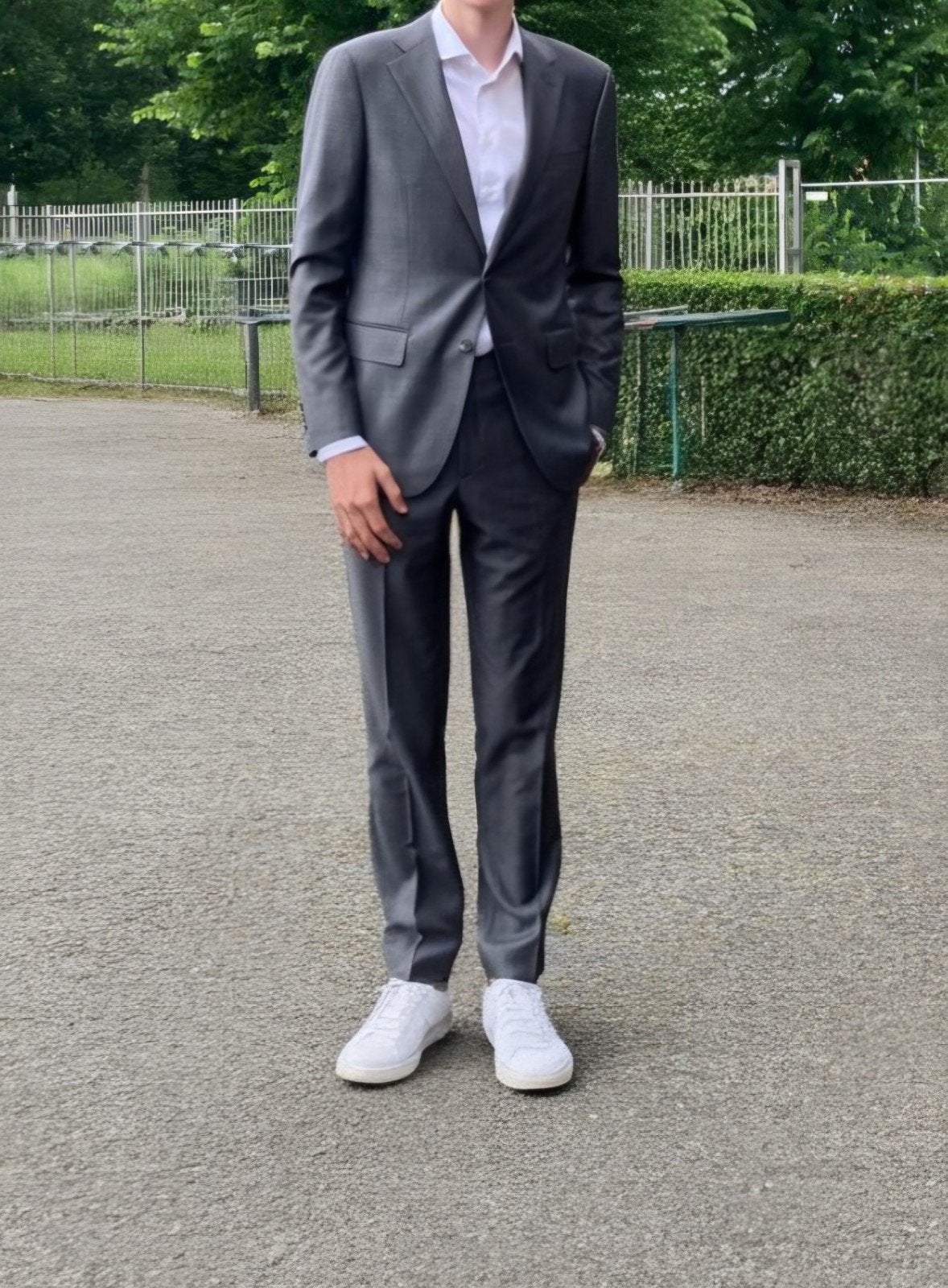 Mooi grijs Suitsupply kostuum/pak - Slechts 1x gedragen!, Ophalen of Verzenden, Zo goed als nieuw, Grijs