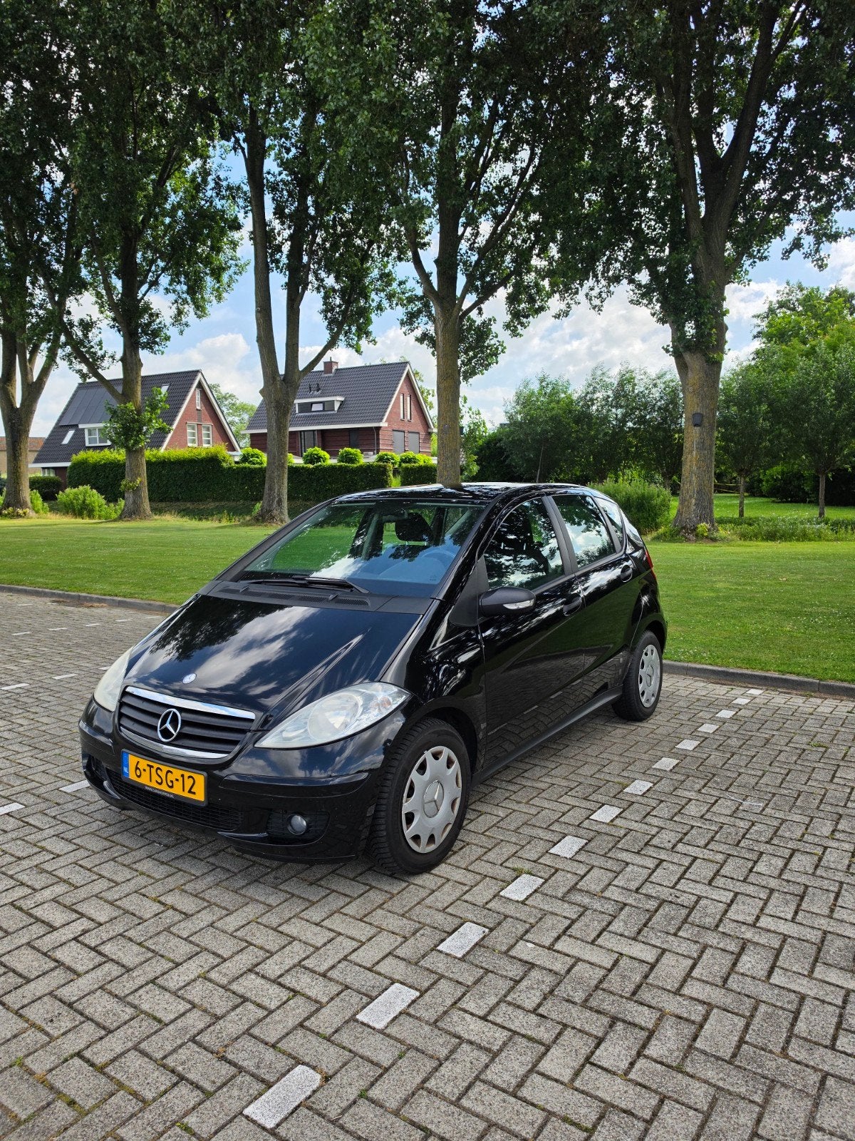 Mercedes-Benz A-Klasse 2.0 CDI A160 5DRS 2007 Zwart Airco, Auto's, Voorwielaandrijving, 1225 kg, Zwart, Particulier
