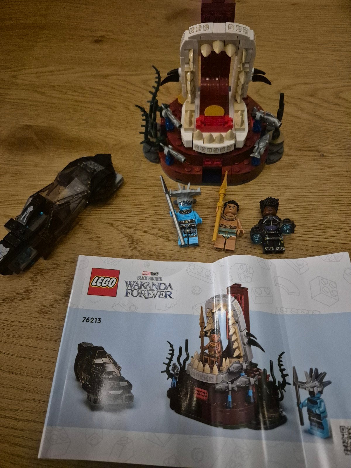 Lego Marvel Black Panther Wakanda Forever set 76213 compleet, Ophalen of Verzenden, Zo goed als nieuw, Complete set, Lego