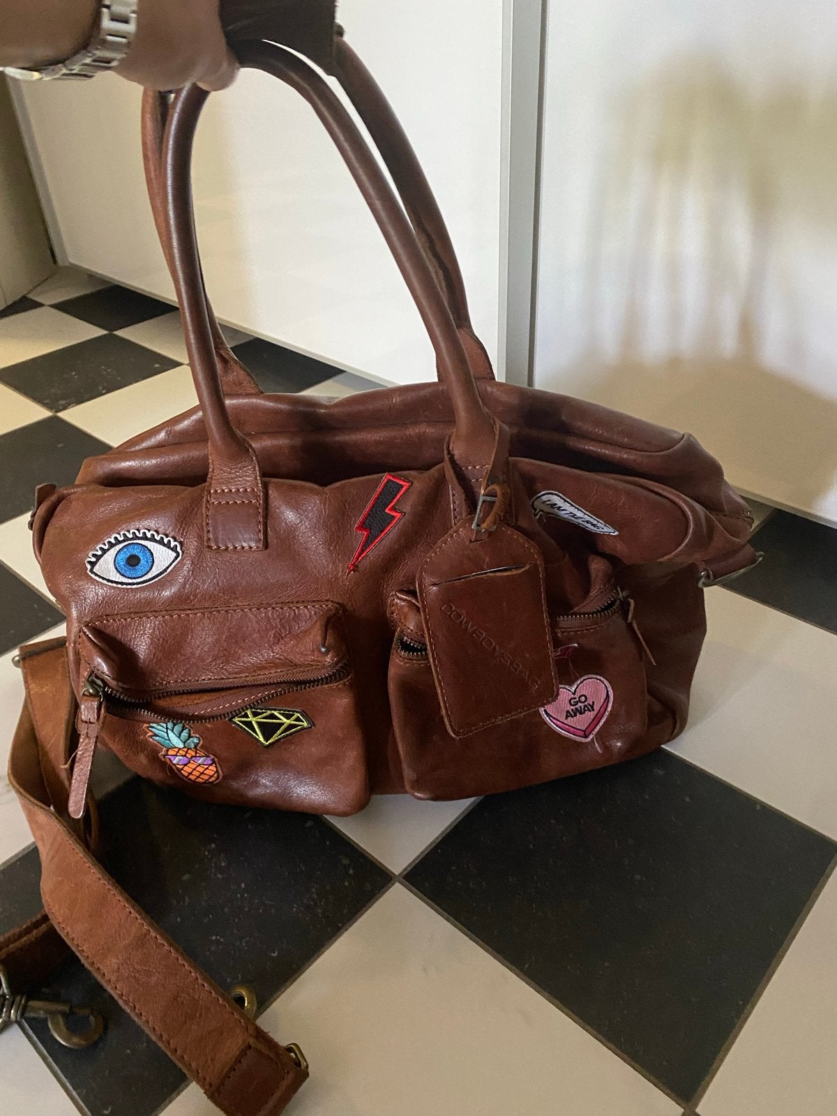 Cowboysbag The Bag Limited Edition - Bruin Leren Handtas, Ophalen of Verzenden, Gebruikt, Bruin, Overige typen